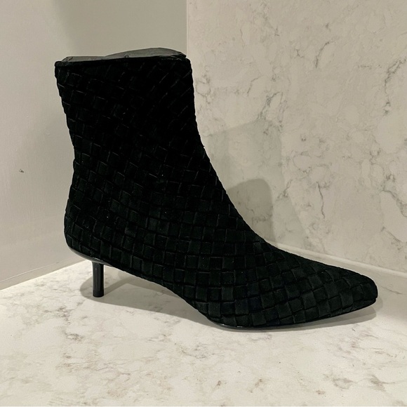 New! Rag & Bone Leather Rio Mid‎ Bootie in Black Sz 8 $625 - Picture 1 of 6